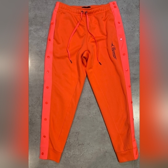 Nike Jordan 23E Flight Tech Lite  Snap Pants Infrared Men's AO6348-612 Size M - Picture 1 of 7